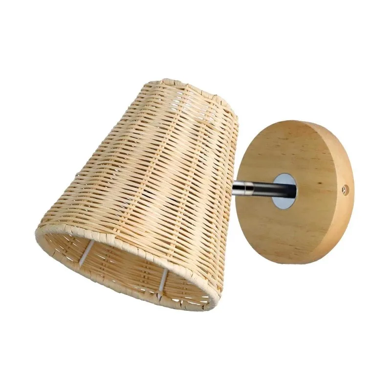 

Rattan Wall Sconces Indoor Lighting Woven Lampshade Fixture Wall Light Pendant Lights for Living Room Barn Hotel Restaurant