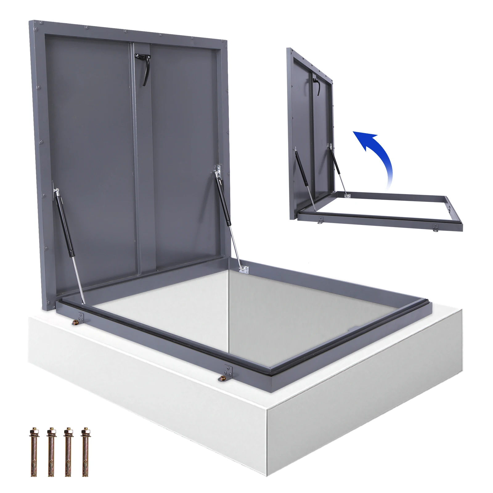 

31.5x31.5 Inch Attic Skylights Roof Hatch Vent Access Door Galvanized Steel Commercial Roof Access Hatch Cover Plate
