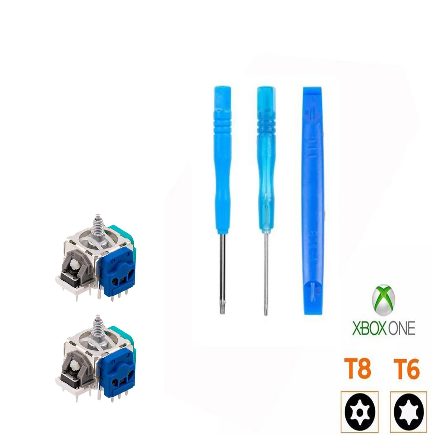 5 in 1 Hall Effect Analog Joystick Repair Kit for Xbox Elite 2 with Xbox Elite 2 Controller
