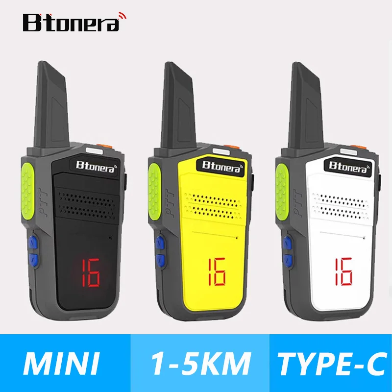 

Btonera 608 Mini Walkie Talkie pmr 446 Profesional Walkie Talkies Largo Alcance mini Radio Wolkie Tokie Walkies de Largo Alcance