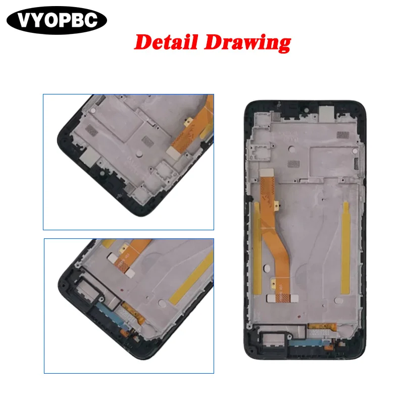 For ALCATEL 1SE 2020 Original LCD Display With Frame Panel Digitizer Assembly Repair Replacement Parts 5030F 5030U 5030D Screen