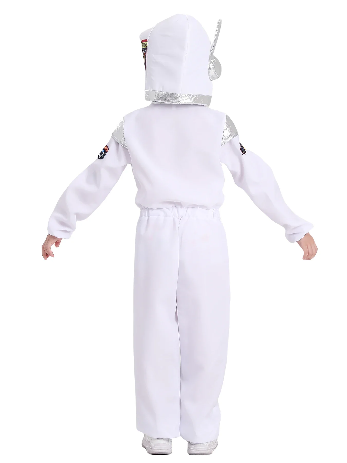 2025 Costumi per bambiniDeluxe Ragazzi Ragazze Bianco SpaceAstronautCostume adatto per la settimana del libro Carnevale di Halloween OutSpaceFesta temática