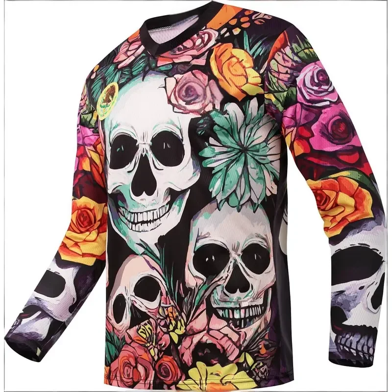 3D Long Sleeve 2026 New Men Cycling Jersey Quick Dry Motocross Shirt Downhill Mountain Bike DH MX Motorcycle Clothing MTB view 3
