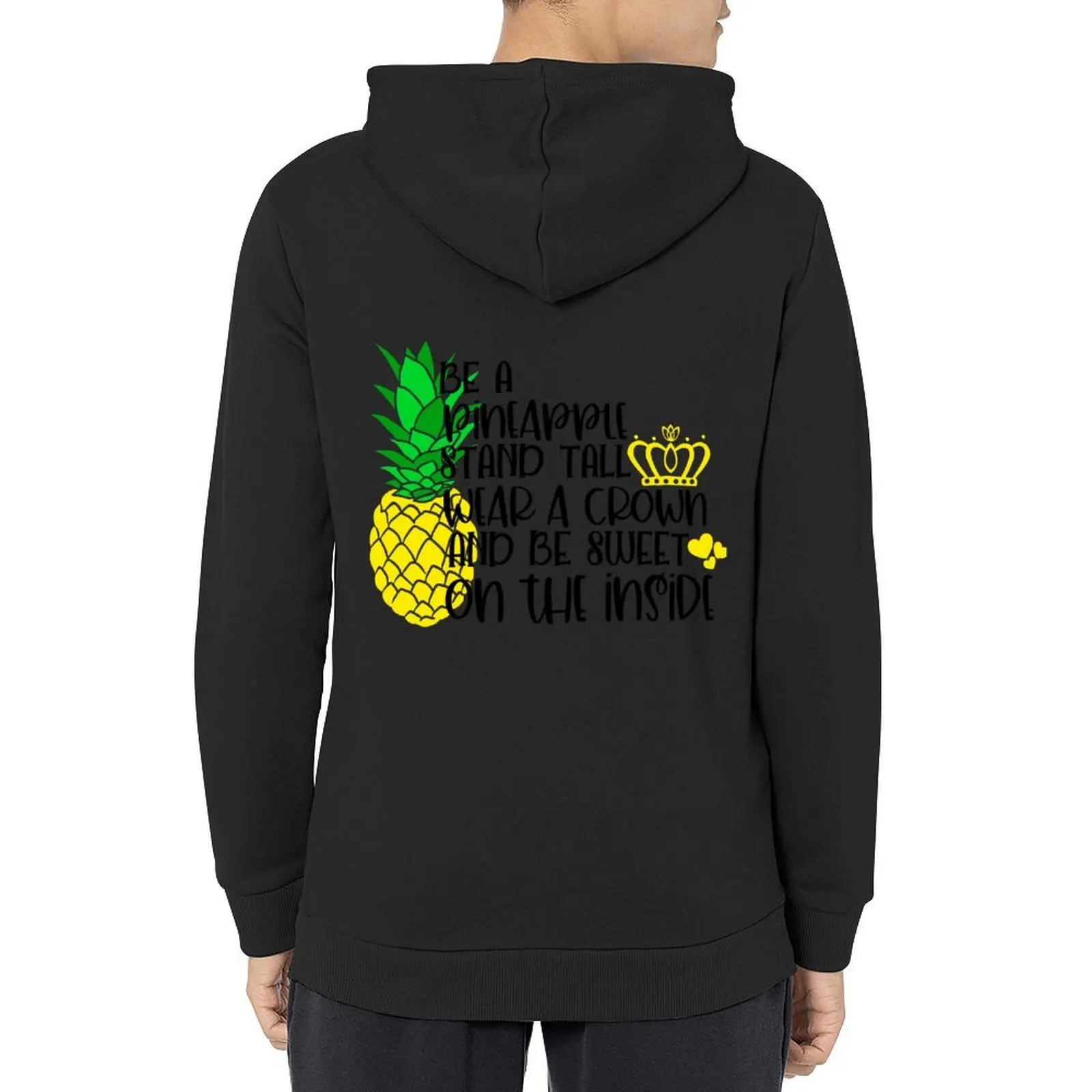 

Be a pineapple stand tall wear a crown and be sweet on the inside Hoodie japanese style blouse hoodie for men