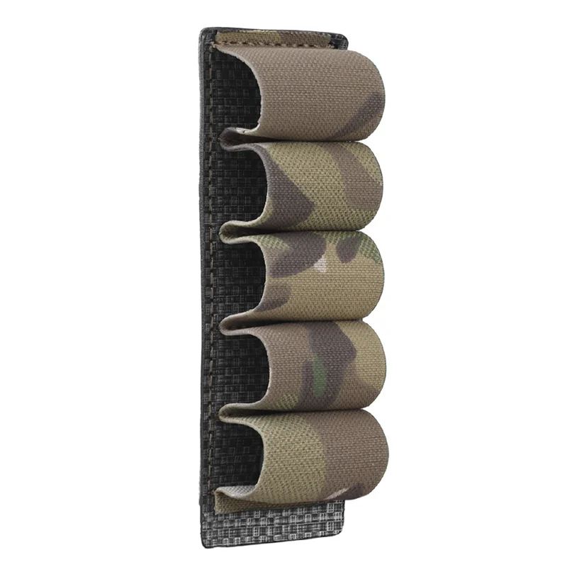 5 Round 12GA Shotgun Shell Pouch Ammo Pouch MOLLE Panel Hunting Gun Carrier Holder Bullet Cartridge Accessories view 5