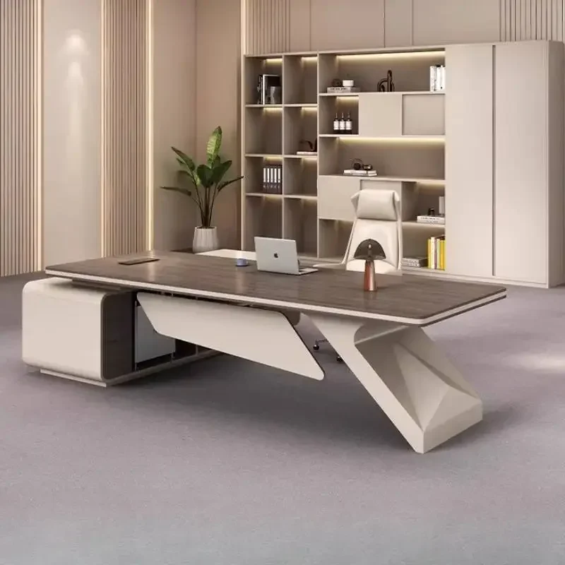 Decoration Storage Office Desks Manager Strong Drawers Cheap Office Desks Modern Luxury Black Scrivania Small Spaces Furniture