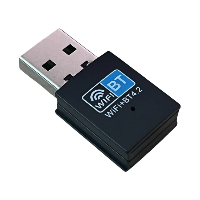 1 قطعة بطاقة الشبكة اللاسلكية واي فاي 2 في 1 USB واي فاي وبطاقة الشبكة المتوافقة مع بلوتوث 150 متر محول لاسلكي 802.11B/N/G لسطح المكتب