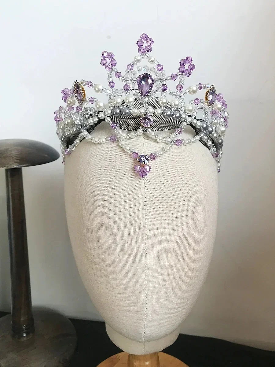 

Ballet professional competition to perform roles such as headgear, lilacs, etc. Crown children's hair ornaments, adult ballet