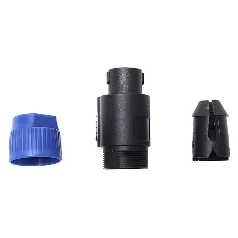 32 Pack Audio Cable Adapter Connectors, 4 Pole Audio Speaker Plug Twist Lock Compatiable With Speakon NL4FC, NL4FX-TCES