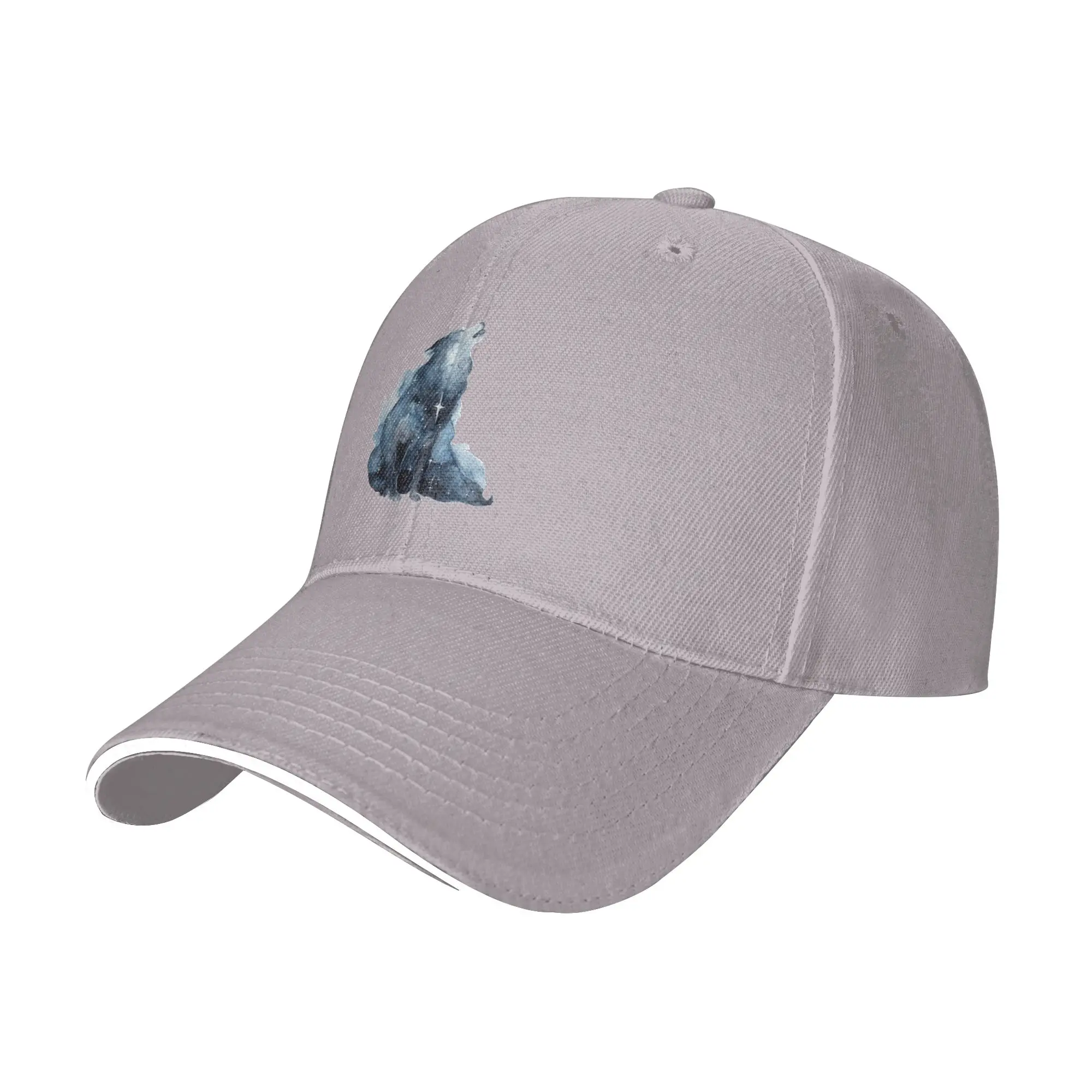 Hot Sale Galaxy Howling Wolf Baseball Cap  Sun Protection Tennis Female  Jogging Tennis Female
