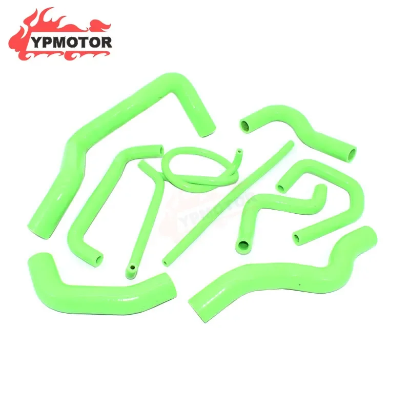 ZX-6R 09-15 Green Color Sport Bike Silicone Radiator Hose Water Pipes Coolant Tube For Kawasaki Ninja 636 ZX6R 2009-2015 2010