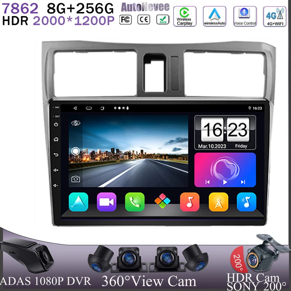 

Car Video player Android 13 For Nissan Cefiro A33 1998 - 2003 Multimedia DVD 5G WIFI GPS Car Radio Navigation Touch QLED Screen