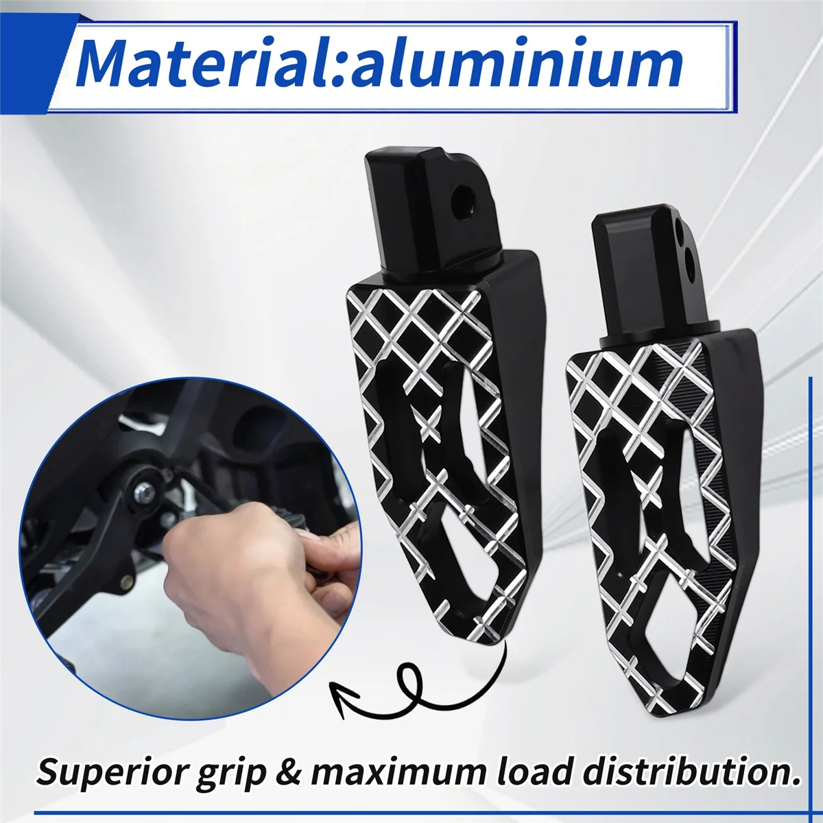 Аксессуары для мотоциклов, передние регулируемые подножки для BMW R1300GS R1300 GS R1300 GS, черные подножки