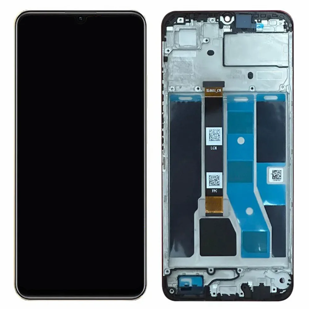 

For Realme C53 (Global) Grade C LCD Screen and Digitizer Assembly + Frame Part (Without Logo)