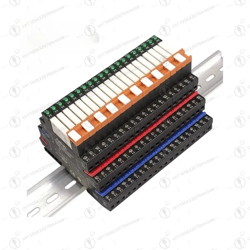 Slanke 6,2 mm relaisaansluiting HF-41F 6A PLC aangepaste DIN-rail/printplaat montagemodule