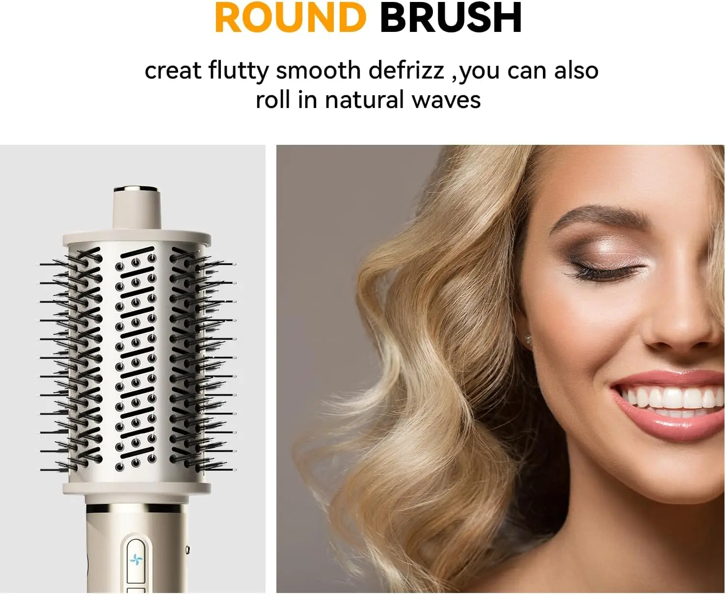 Hair Dryer Brush：Blow Dryer Brush  With 110,000 RPM High-Speed Negative Ionic Blow Dryer for Blow Out and Hair Styling