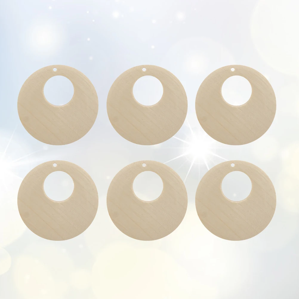 

20 PCS Wooden Earrings Pendant Charm Jewelry Making Pendants Necklace DIY Charms Bamboo