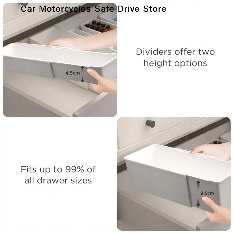 【M】Scalable Partition Storage Box Household Kitchen Utensil Drawer Storage Box Multifunctional Sock And Underwear Storage Box