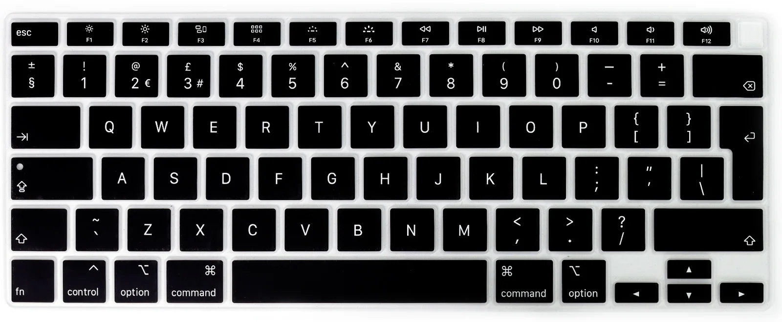 English Euro Language for MacBook Air 13 inch 2021 2020 Model A2179 A2337 M1 Chip MacBook Air M1  Silicone Keyboard Skin Cover