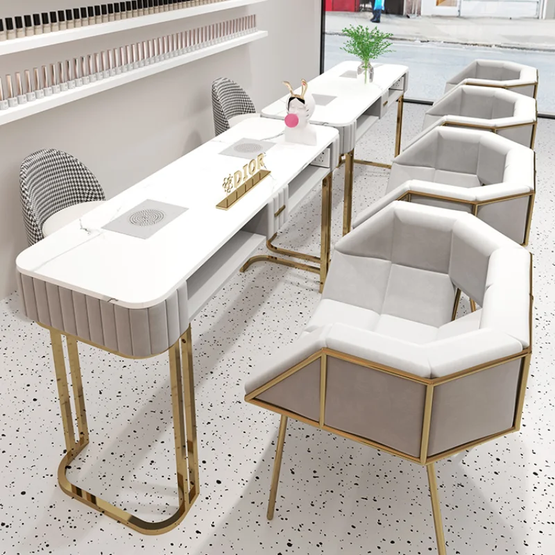 

Desk Salon Manicure Coffee Tables Professional Nails Table Hair Furniture Nail Chair Aesthetics Beauty Nageltisch Rest Beauty