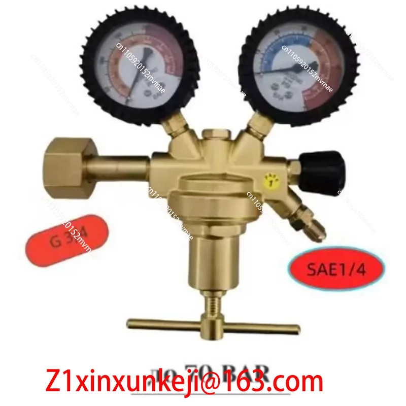 High pressure nitrogen pressure reducer Safe outlet pressure 70Bar European style air conditioner Fluorinated