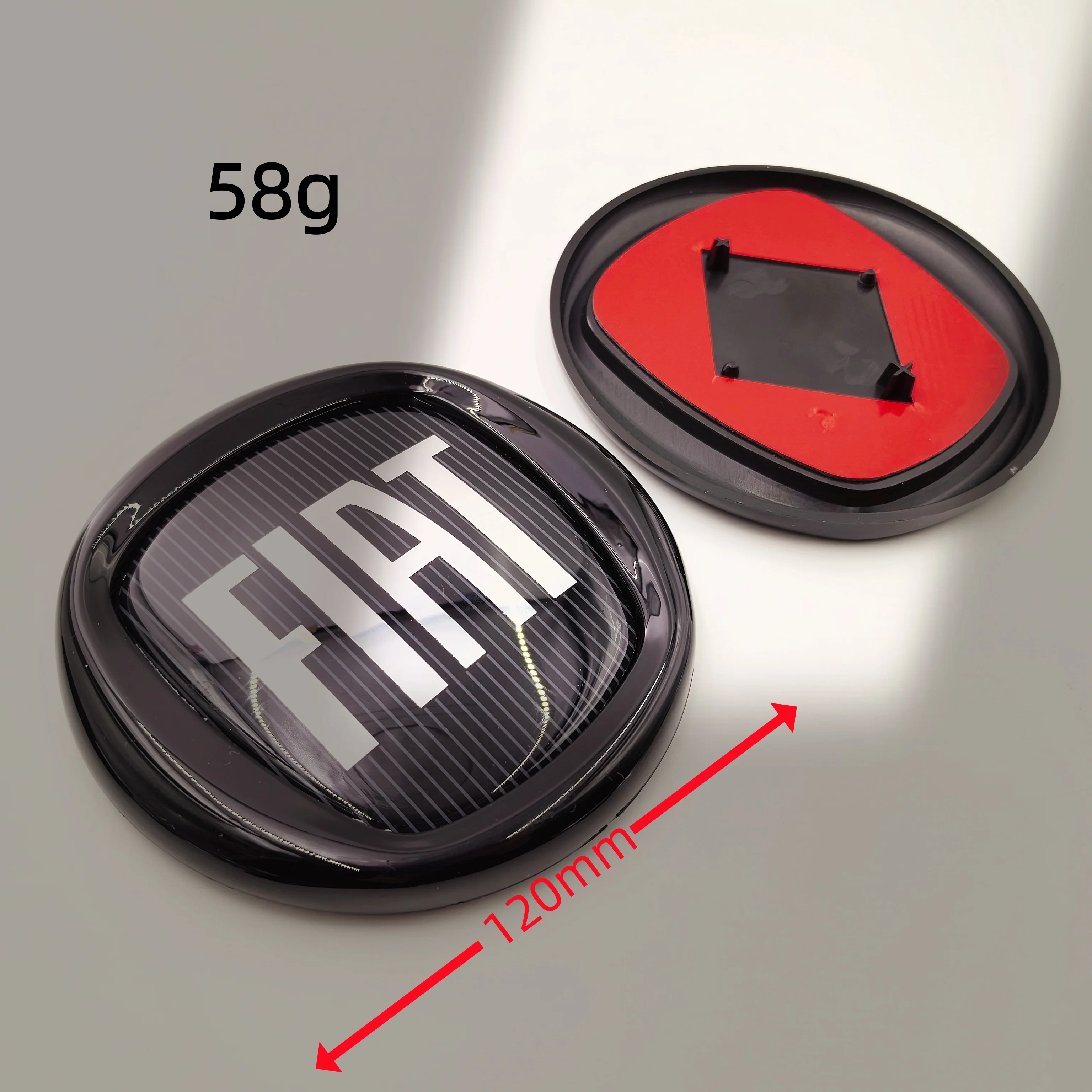 8,5/9,5/10/12 cm 85/95/100/120 mm Auto-Emblem für FIAT Autohaube vorne hinten Abzeichen 2/3/4-Pin-Emblem