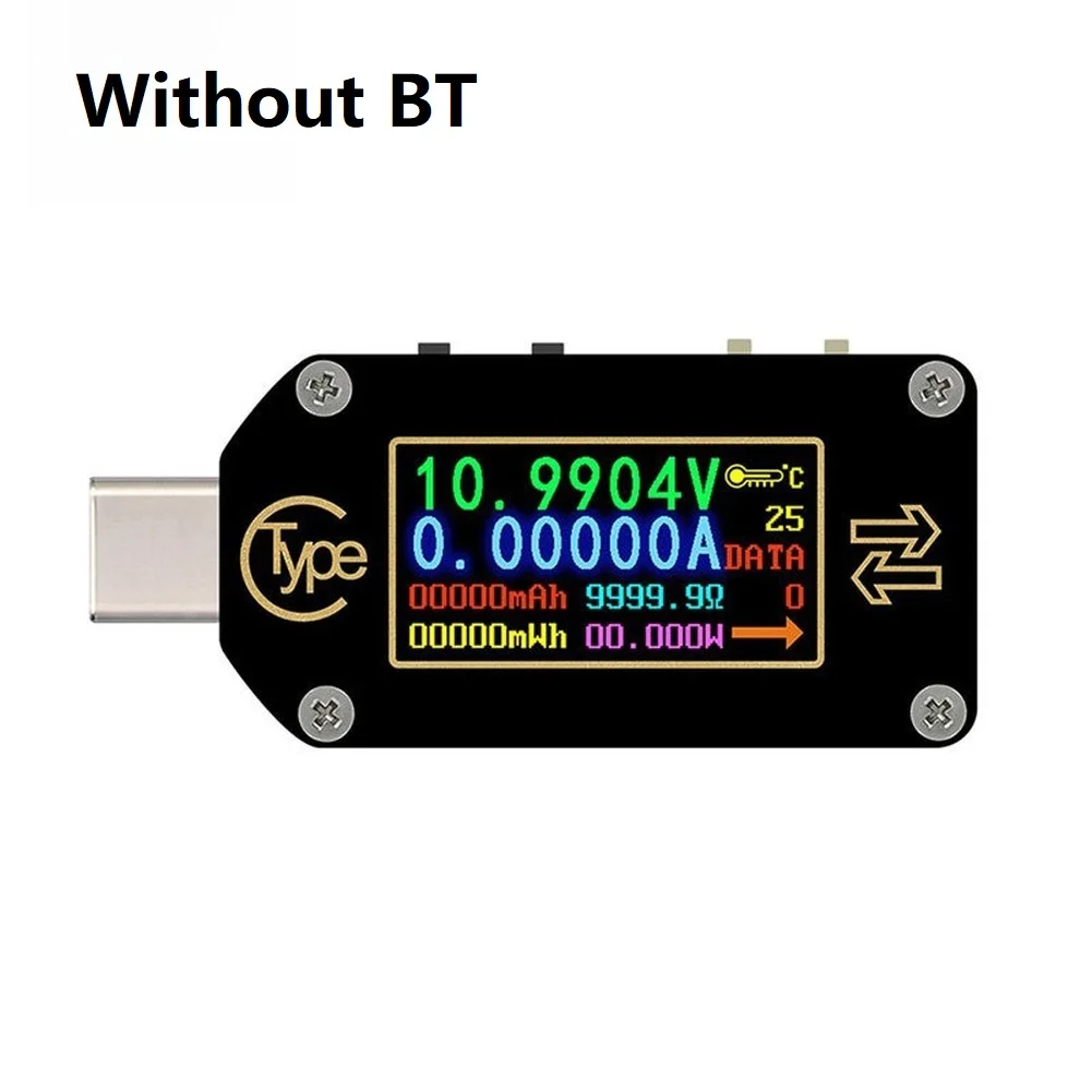 Bidirectional Amp Meter Type-C Voltage Meter For USB PD Debugging Current Meter Temperature 0 80 Load Impedance 1 -9999.9