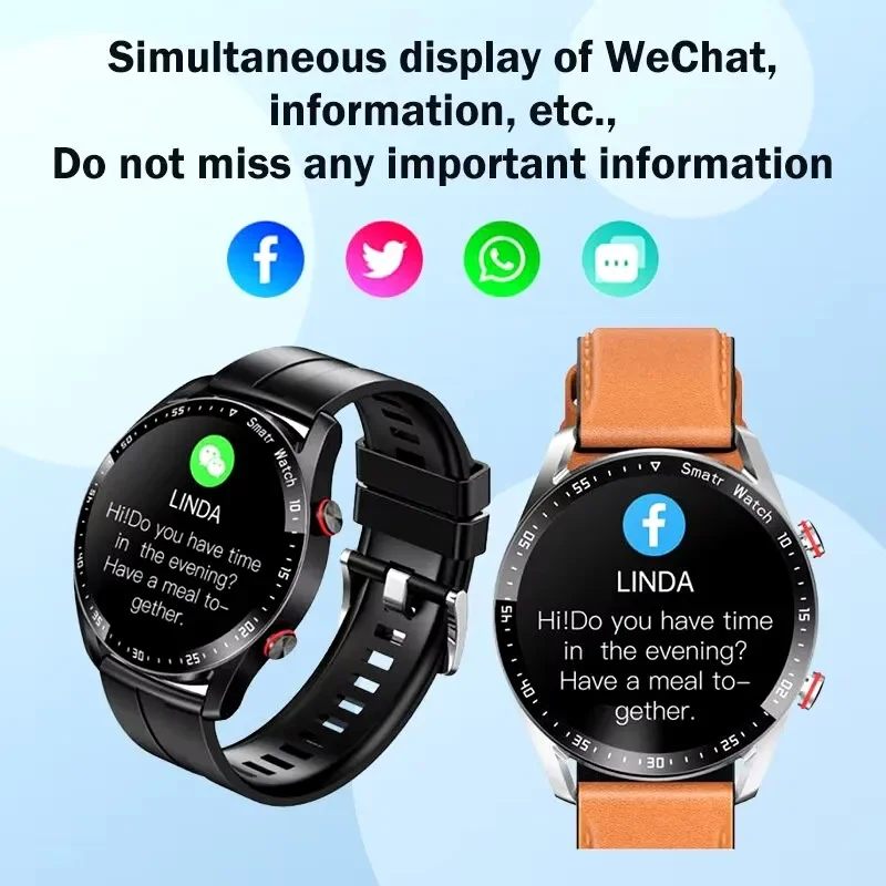 Xiaomi Mijia Smart Watch da uomo Bluetooth chiamata Sport Fitness Tracker braccialetto da donna cardiofrequenzimetro monitor del sonno quadrante personalizzato Smartwatch