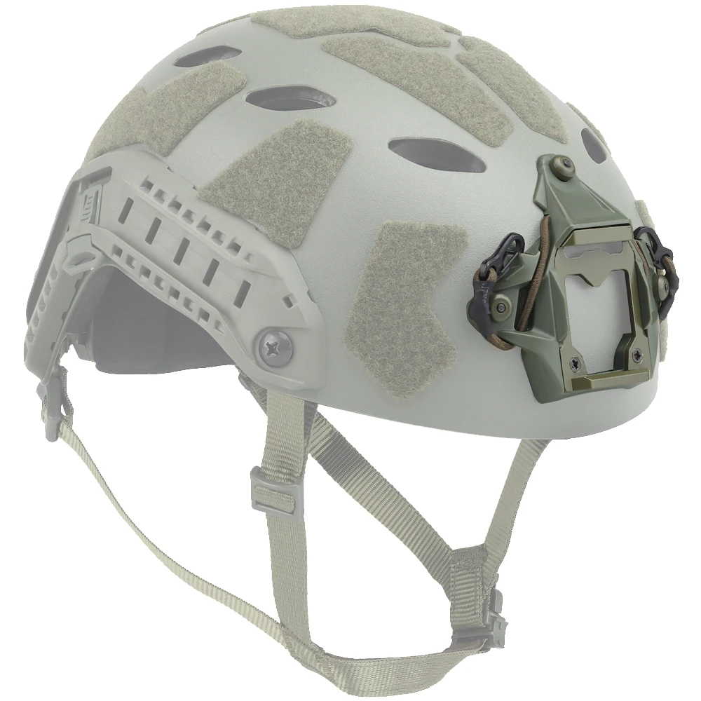 VULPO helm/perisai taktis, pelindung kepala dudukan NVG tiga-lubang/perisai modular aluminium untuk MICH AF Wendy FAST