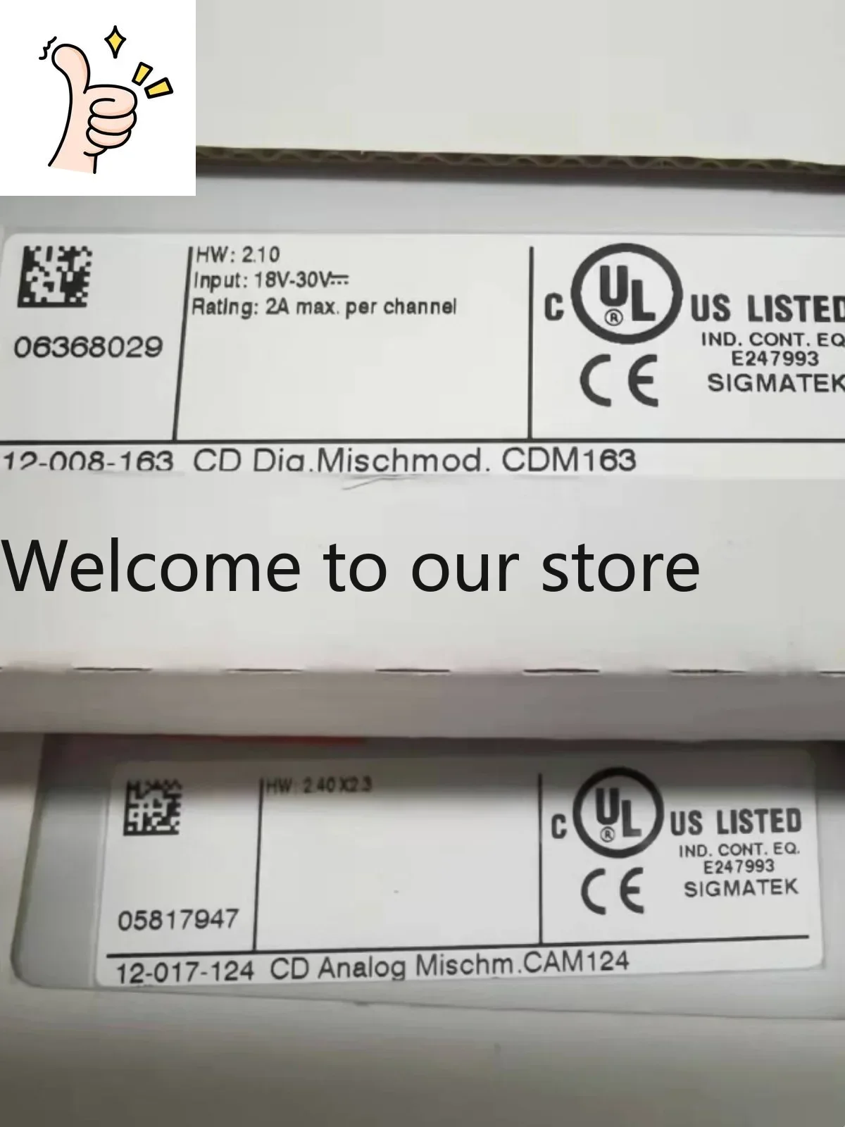 2026 SIGMATEK Module CDM163 Original Spot Bargaining CAM124