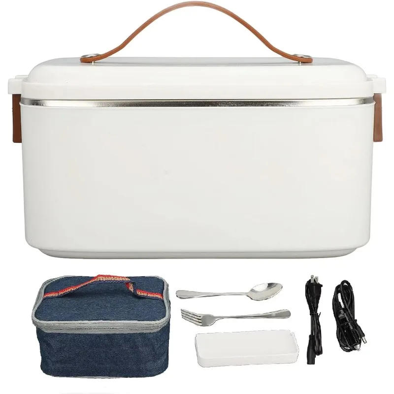 

Electric Lunch Box 70W 1.8L Faster Heating Food Heater 12v/24v/110v/220v Portable 2-in-1 Home Office Car Truck Food Heater