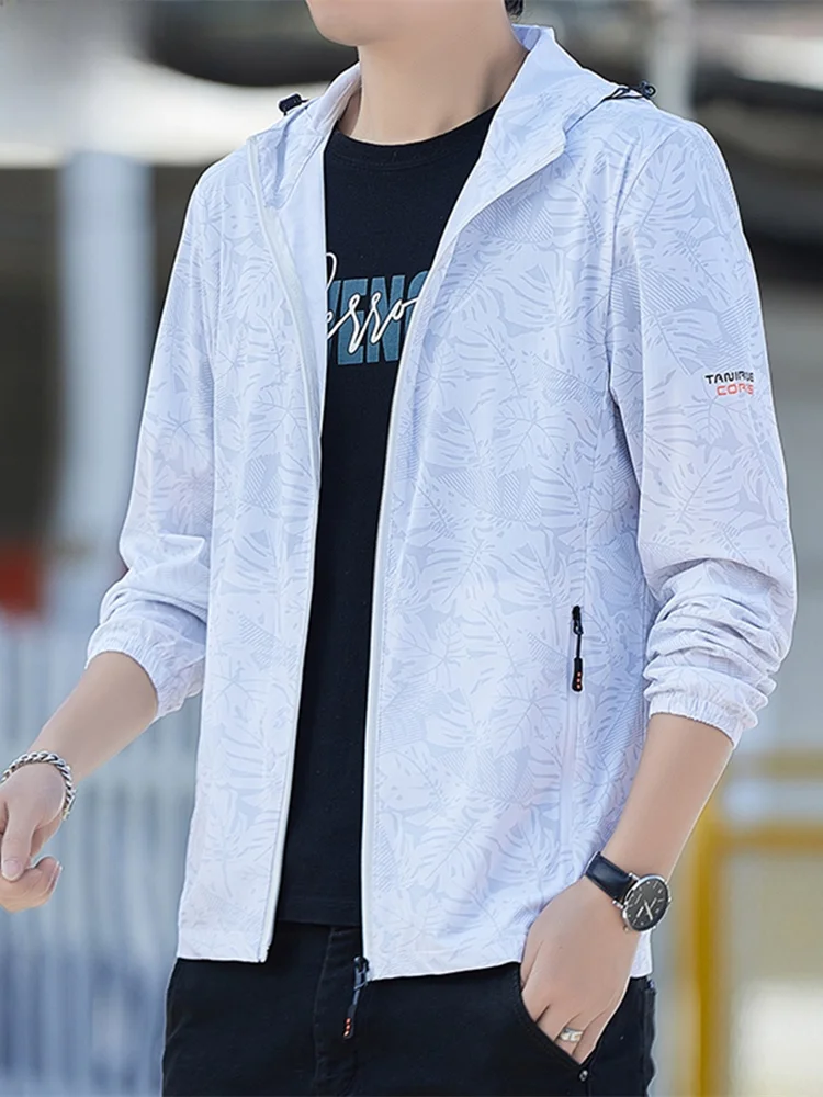 

Мужская летняя тонкая дышащая верхняя одежда Paul из ледяного шелка с защитой от УФ-излучения, легкая куртка для активного отдыха из смесового полиэстера и спандекса