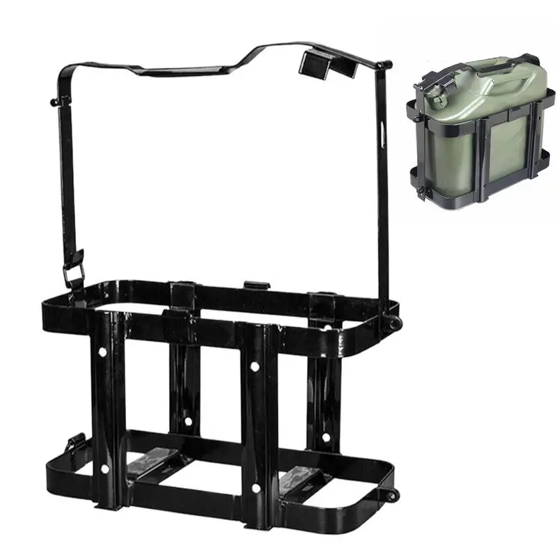 

Water Tank Mounting Rack 5 Gallon Water Can Rack Lockable Water Carrier Rack Metal Water Bucket Bracket For Camping RV