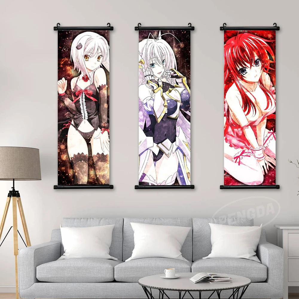 Wall Art Anime Hanging Painting Posters High School DxD Canvas Print Rias Gremory Picture Home Decor