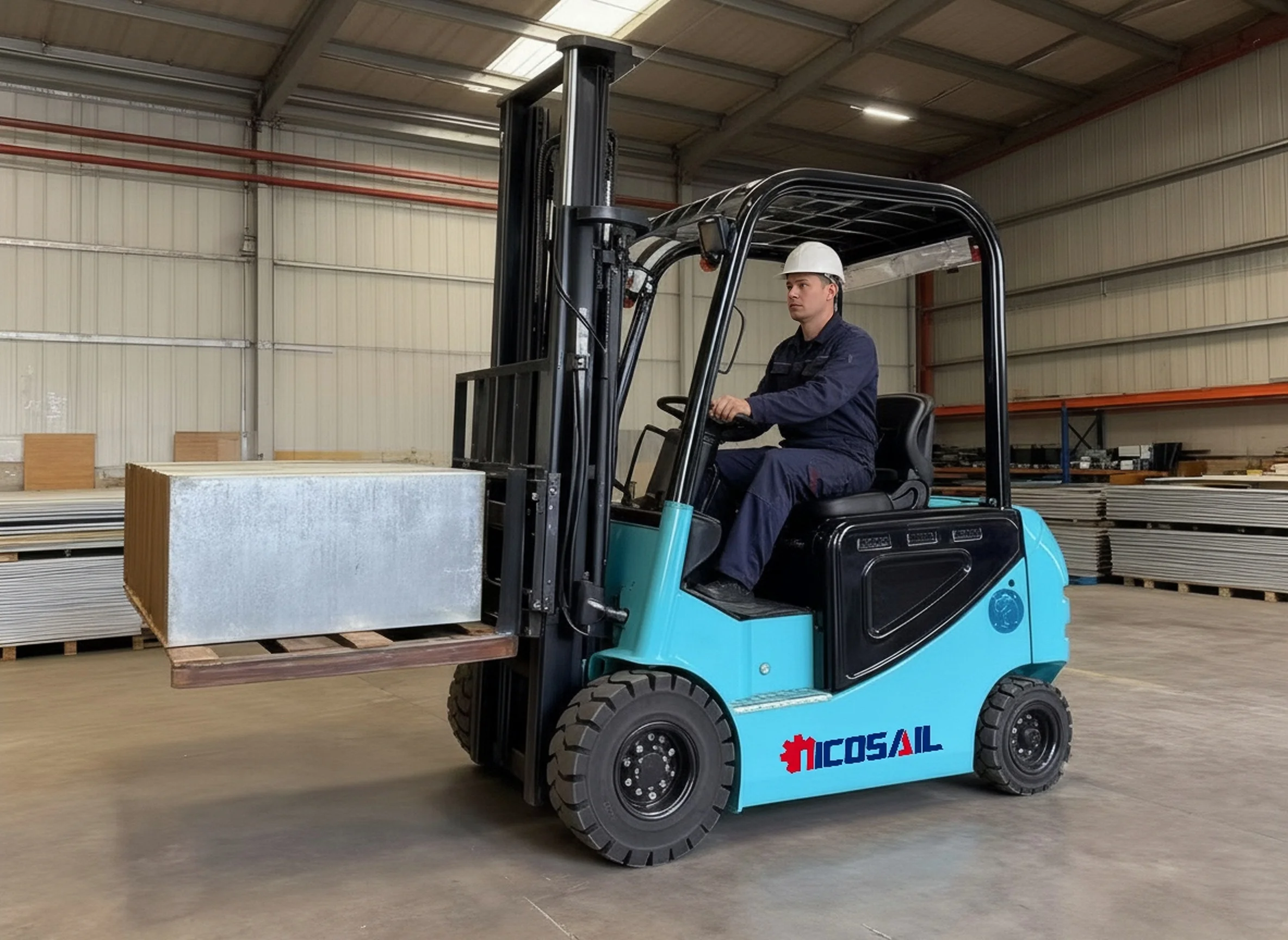 

Compact Electric Forklift with EPA & Euro 5 Certification, Perfect for Indoor & Outdoor Cargo Lifting