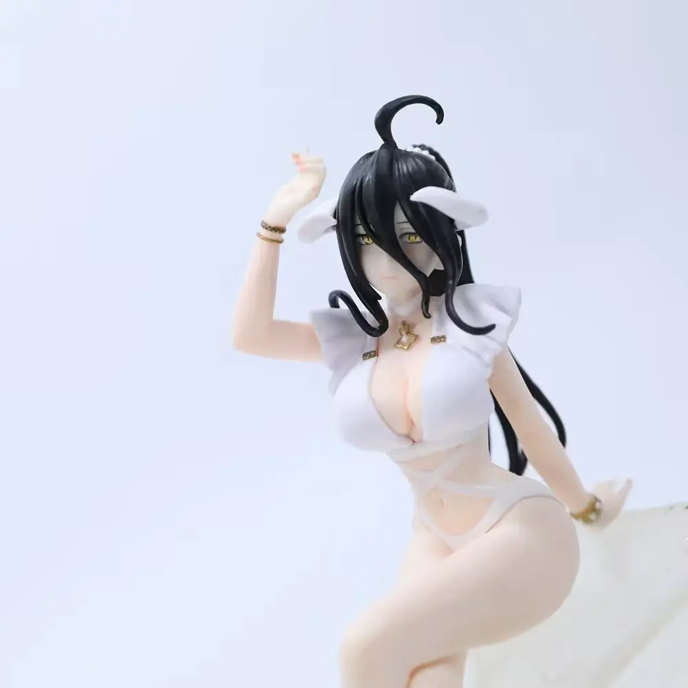 JX TOY 14 см Фигурка Overlord Anmie Альбедо Купальники Покажите ноги Сексуальная девушка Статуя ПВХ Модель Прессованная лапша быстрого приготовления Настольные украшения