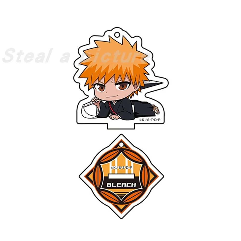 Japan Anime BLEACH Acrylic Stand Kurosaki Ichigo Model Figure Cosplay Plate Holder Topper Birthday Fans Desk Decor Plate Gift