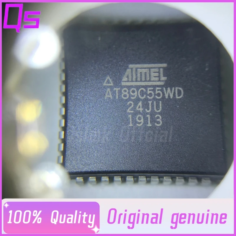 

New Original AT89C55WD-24JU AT89C55WD PLCC44 51 Microcontroller PLCC44 pin