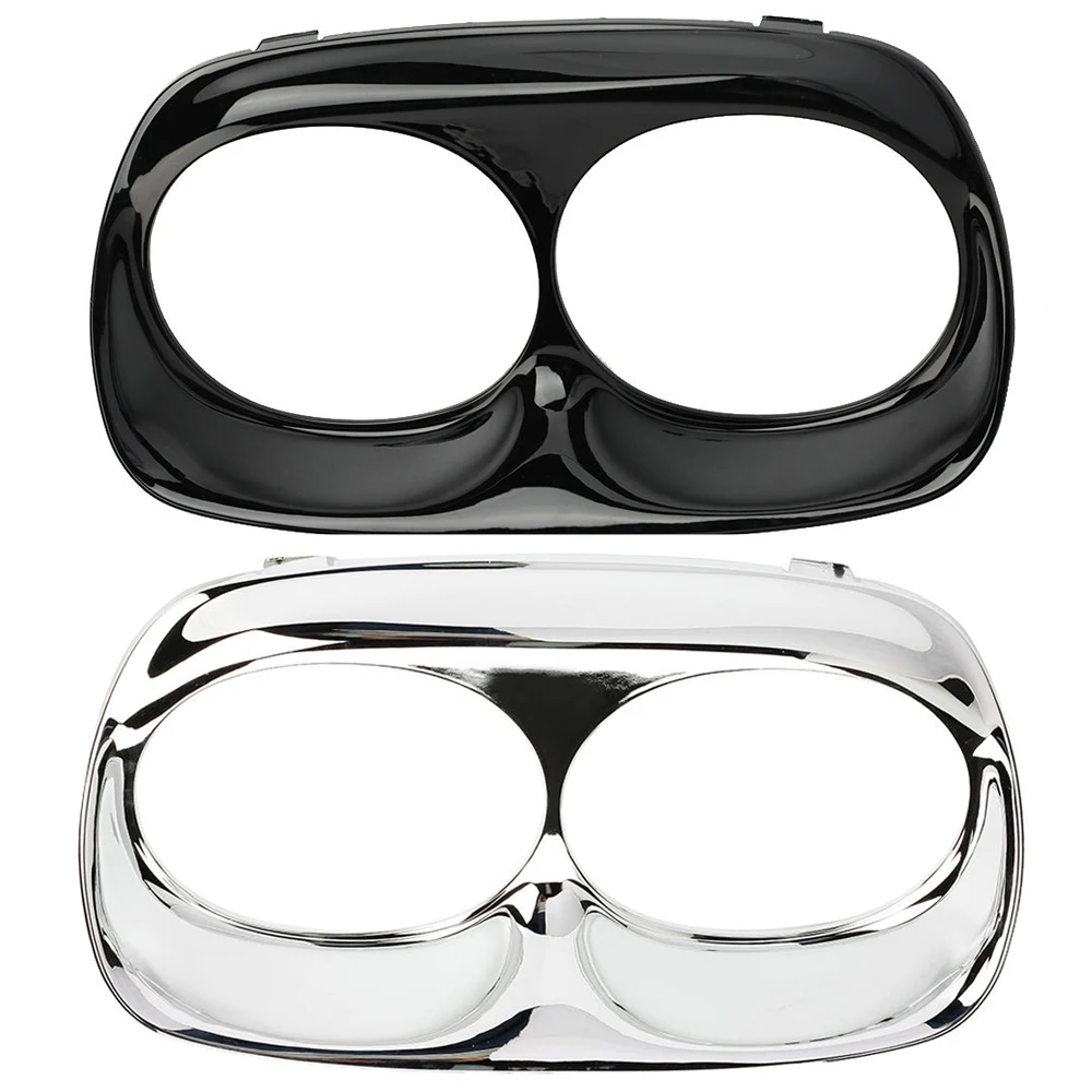 

Motorcycle Headlight Protection Cover Fit for Harley Davidson Road Glide 1998-2013 Chrome Motorcycle Headlight Protection Cover