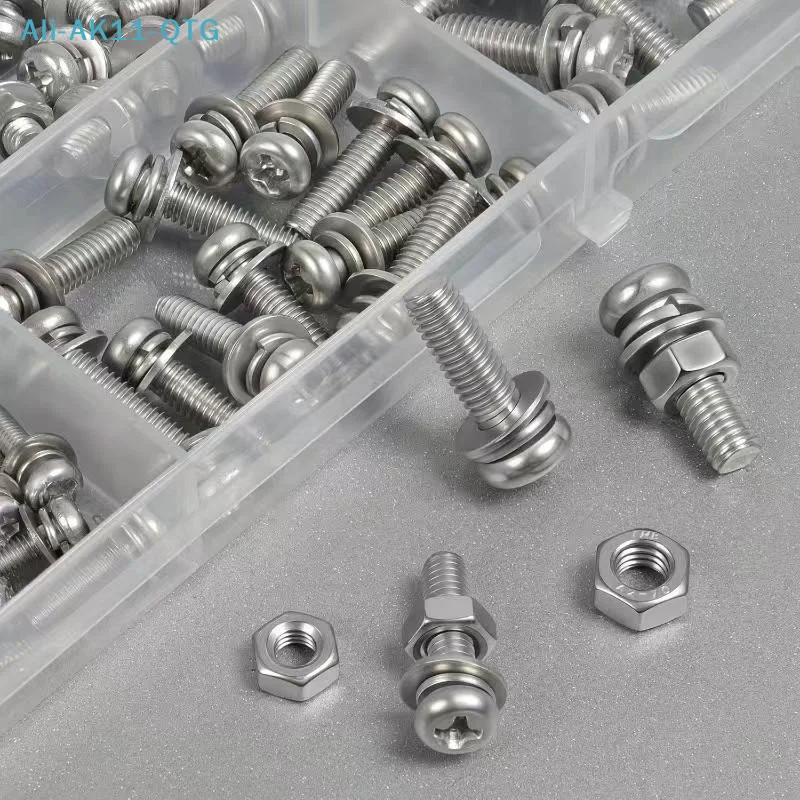 *Hex Nuts And Bolt Set - 380 Pieces/120 Pieces, Durable M2 - M5 Metric Size, Universal Hardware Kit For DIY Projects And Repairs