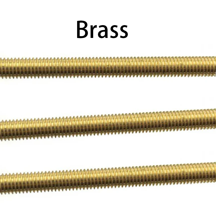 

M2 M2.5 M3 M4 M5 M6 M8 M10 M12 M20 250mm Length Brass Bar Rod Full Metric Thread Shaft Tooth Studding Screw Threaded Rod Bolt