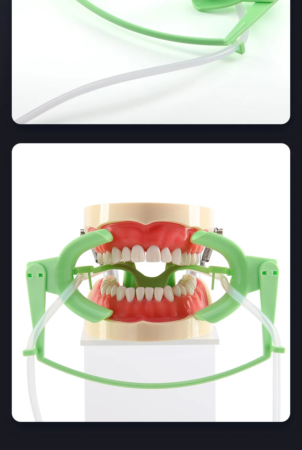 AZDENT Dental-Mundöffner mit Speichelsauger, kieferorthopädischer Nola Lip Cheek Retractor, verstellbares Labor-Trockenfeldsystem – Detail 10