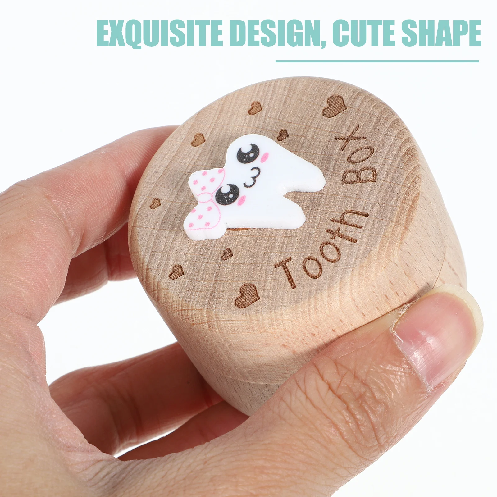 

Baby First Haircut Keepsake Box Wooden Hair Storage Holder Container for Boys Girls Nursery Decor Gift Memory Storage