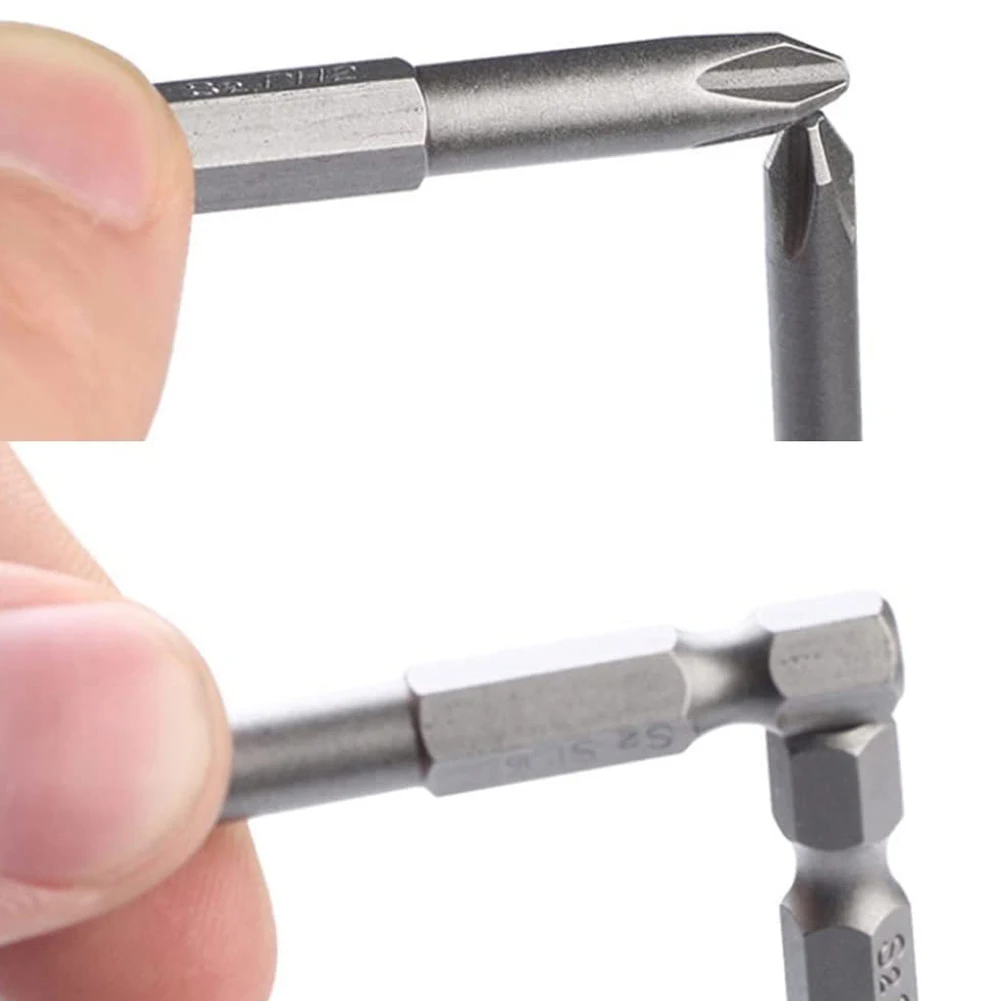 合金ドライバービット,クロスヘッド,磁気ドライバービット,F00,ph0,ph1,ph2,ドライバーアクセサリー,50mm, 4個