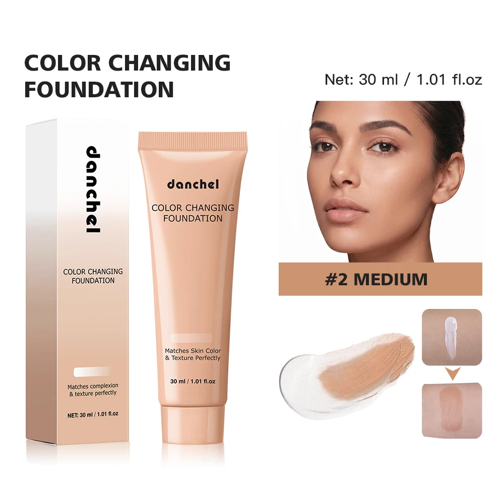Color Changing Liquid Foundation Adaptive Skin Tone Buildable