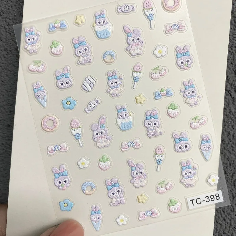 

Disney Mickey Winnie The Pooh LinaBell ShellieMay Stickers Cute Relief Manicure Diy Handbook Good Looks Cartoon New Style Niche