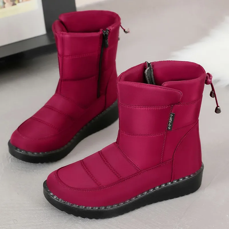 

Women's Boots Snow Lightweight Ladies Shoes Waterproof Shoes Women Keep Warm Ankle Boots Solid Women's Winter Boots Botas Mujer