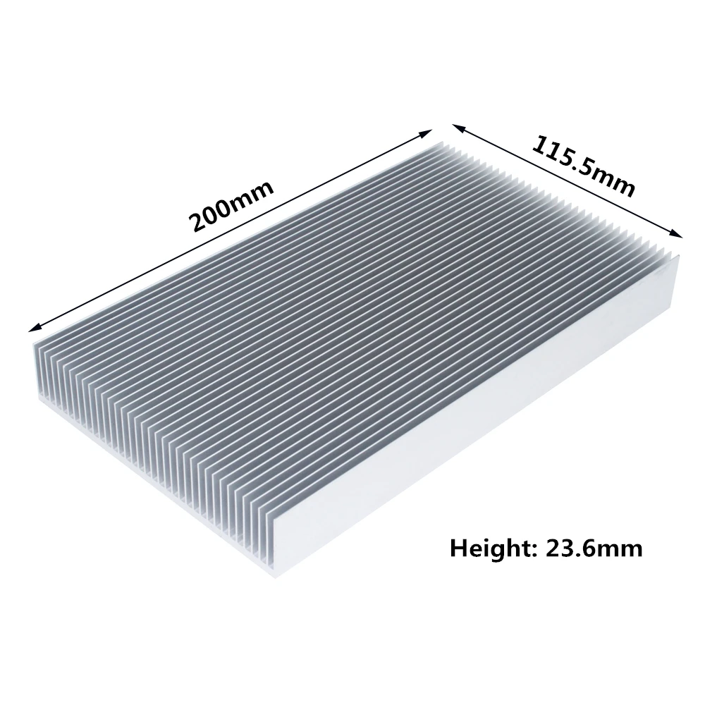 Extrudierter großer Aluminium-Kühlkörper, Kühlkörper, Kühler für LED-Chip, elektronische integrierte Schaltkreiskühlung, Wärmeableitung – Detail 13