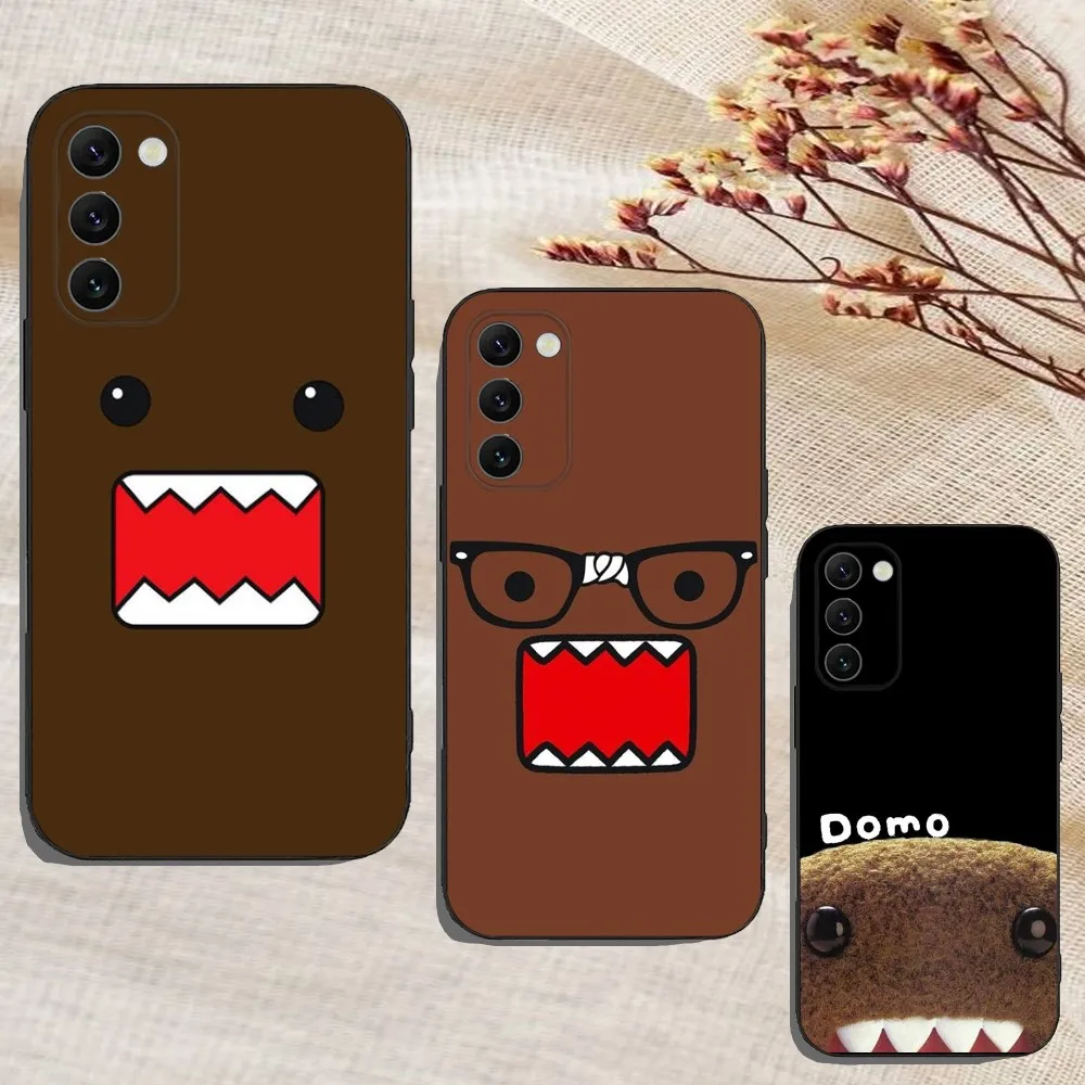 Cute D-Domo Kun Phone Case For Samsung Galaxy A13,A21s,A22,A31,A32,A52,A53,A71,A80,A91 Soft Black Cover