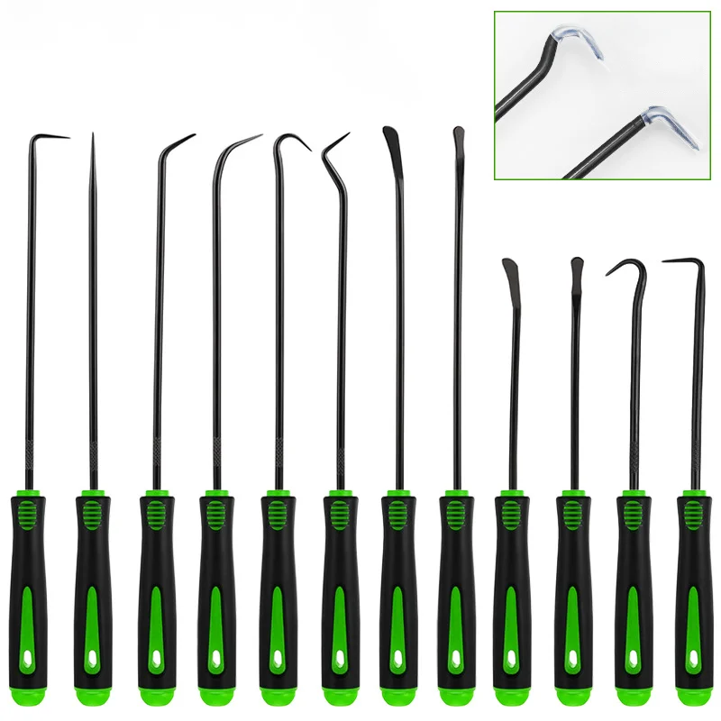 12-Piece Precision Hook Set for Car Automatic Oil Seal/O-Ring Seal Sealing Washer Selection Miniature Professional Puller